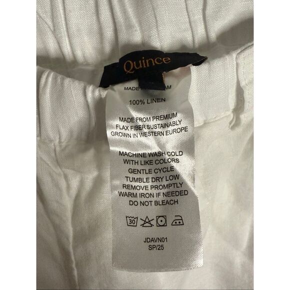 Quince 100% European Linen Pants White Size XL - Picture 5 of 5